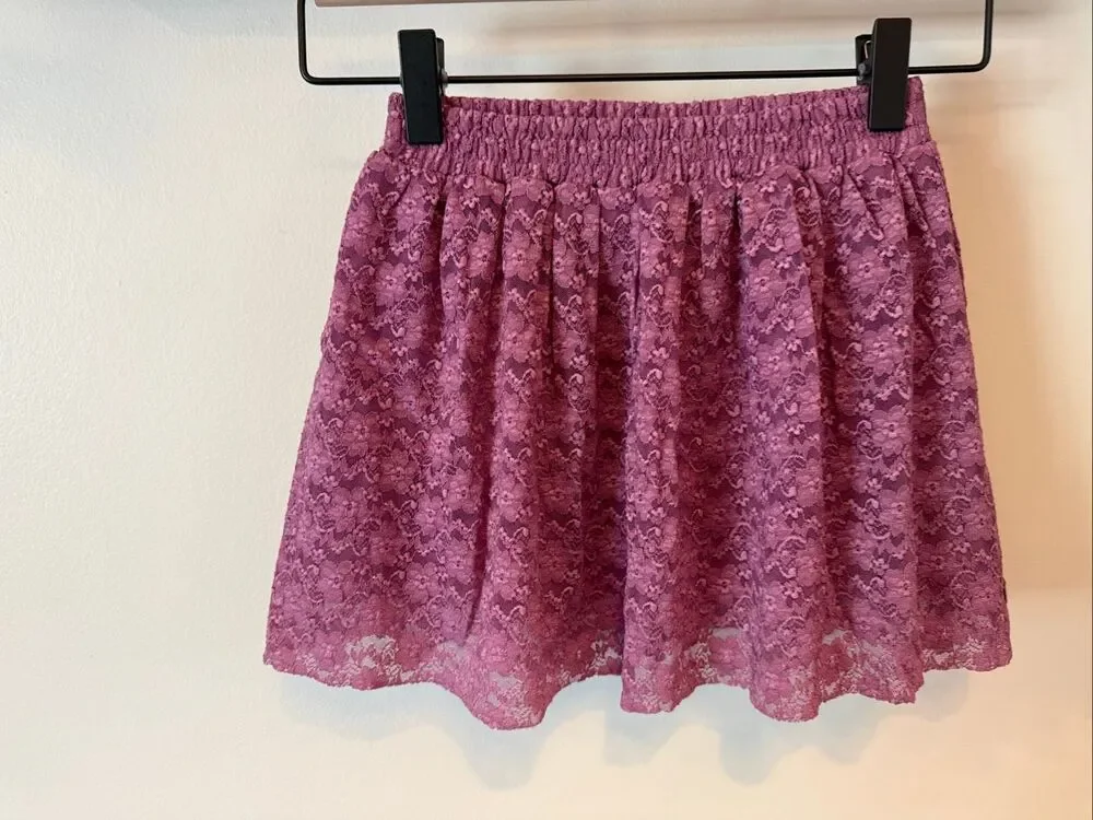 DAILY7 Euro Brand Girls Lace Skirt Set - 100% Cotton - Designer Sample